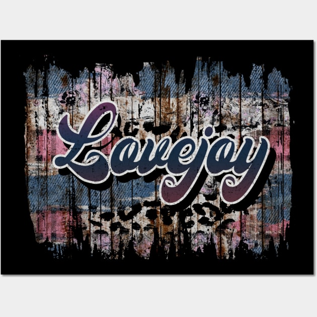 Rainbow Graphic Lovejoy Name Birthday 70s 80s 90s