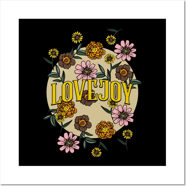 Lovejoy Name Personalized Flower Retro Floral 80s 90s Name Style