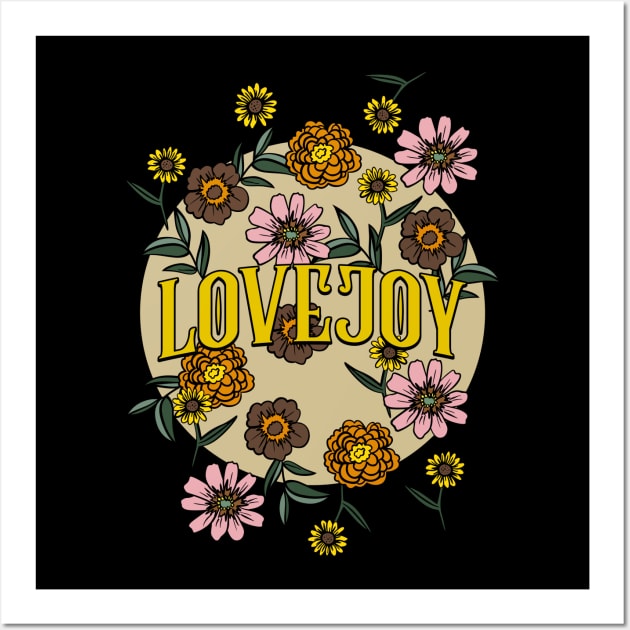 Lovejoy Name Personalized Flower Retro Floral 80s 90s Name Style